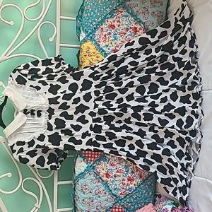 Cow Print Dress